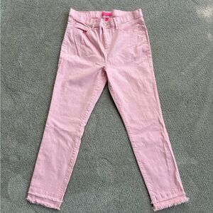 Lilly Pulitzer Light Pink jeans raw hem